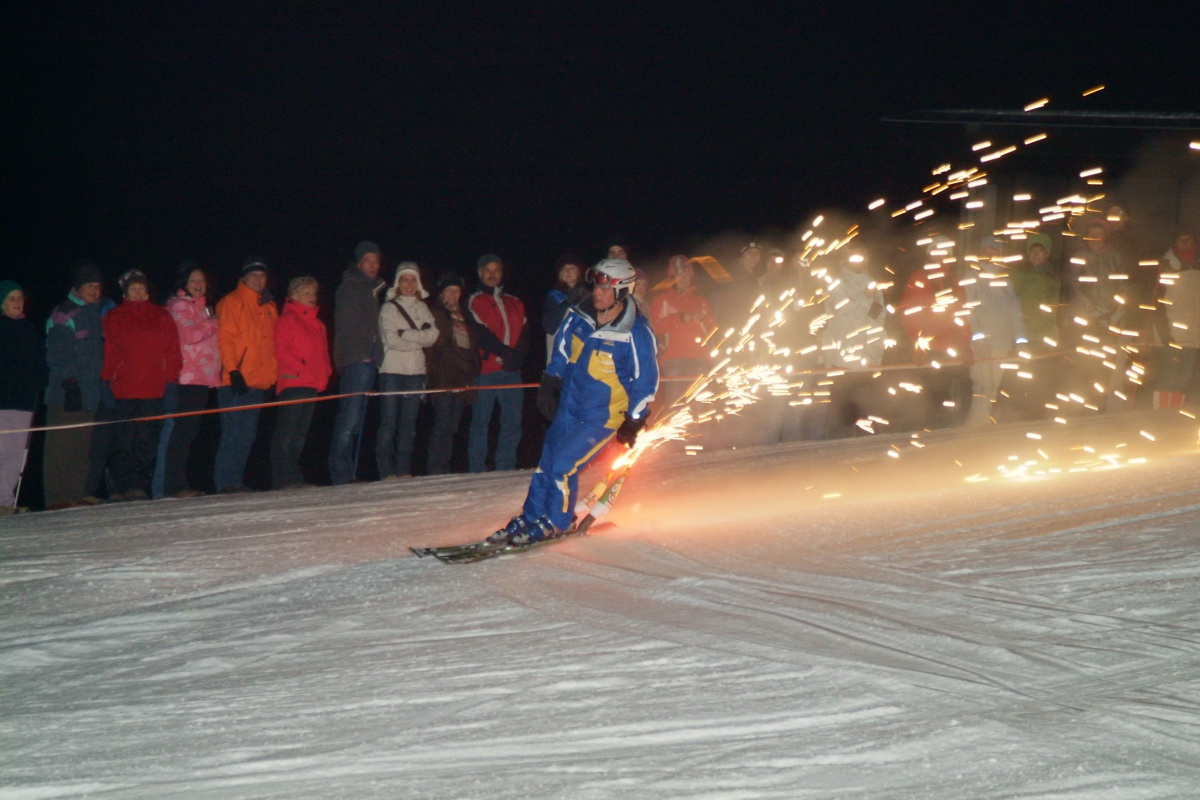 Ski-Feuerwerk